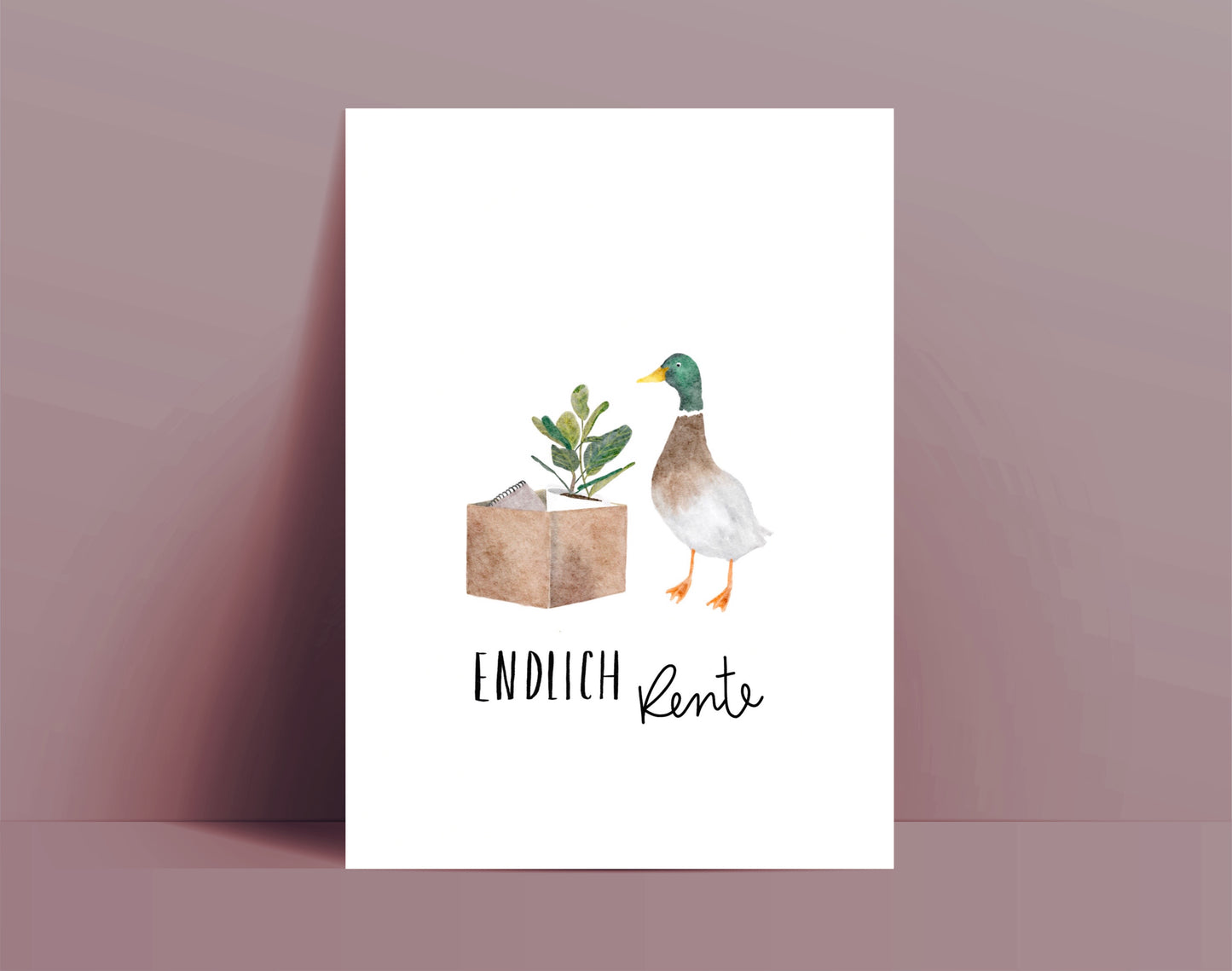 Karte Ruhestand Endlich Rente (Postkarte A6)
