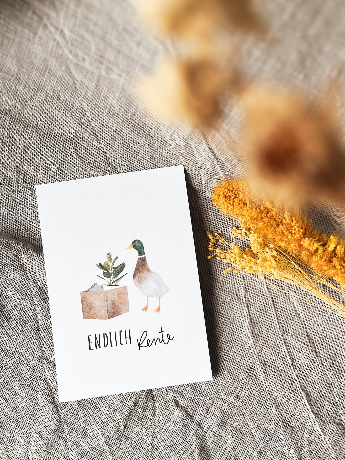 Karte Ruhestand Endlich Rente (Postkarte A6)