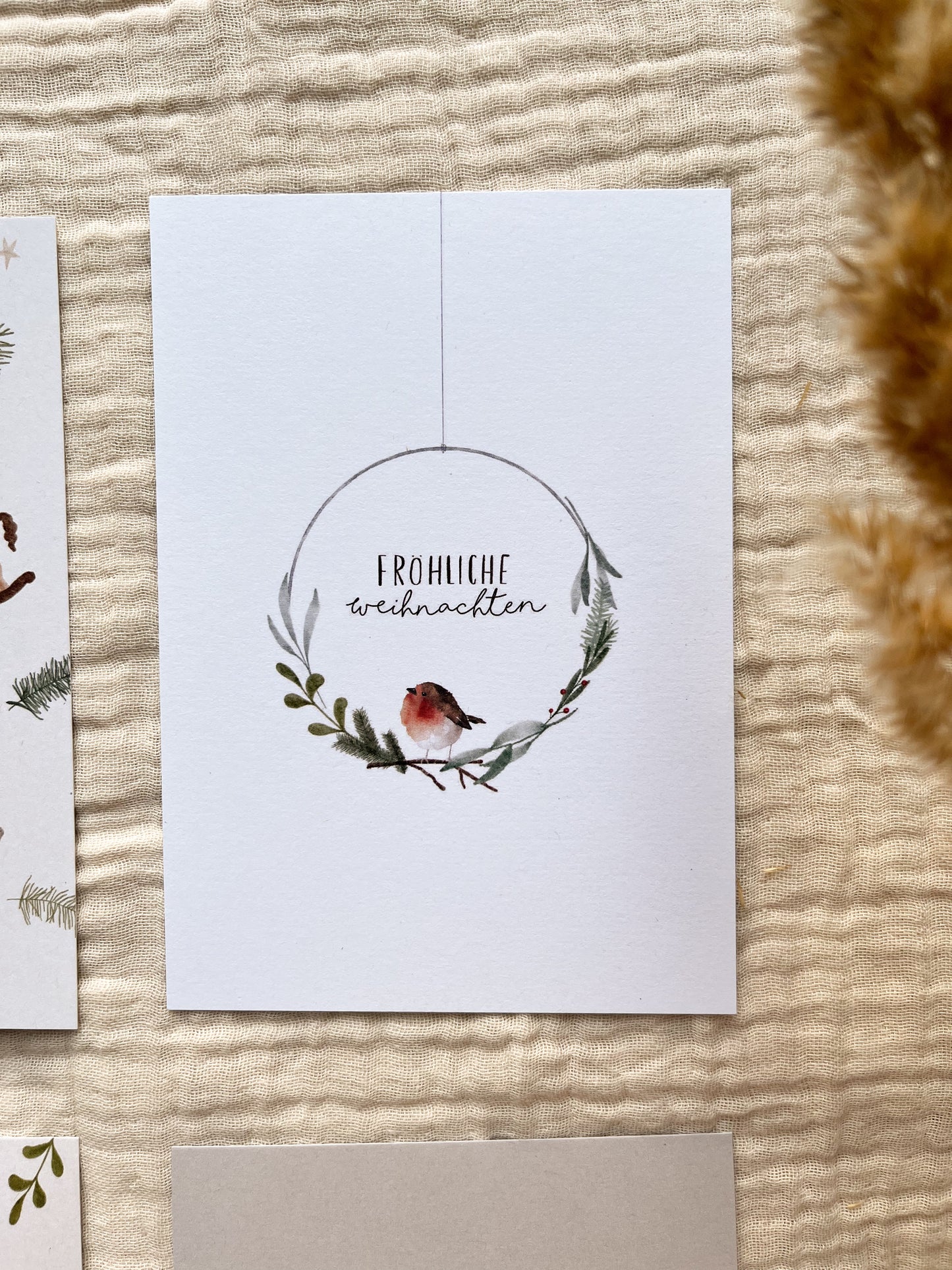 Weihnachtskarten Set / 4er Kartenset