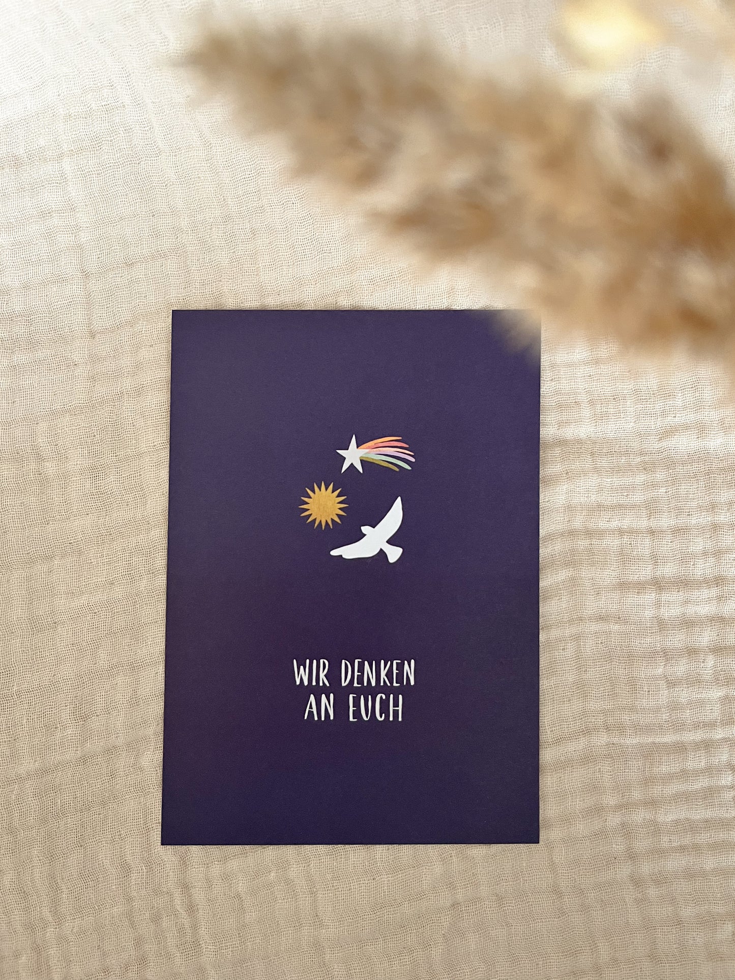 Trauerkarte Wir denken an euch (Postkarte A6)
