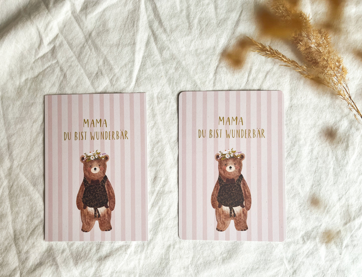 Karte Muttertag Geburt Mama Bär (Postkarte A6)