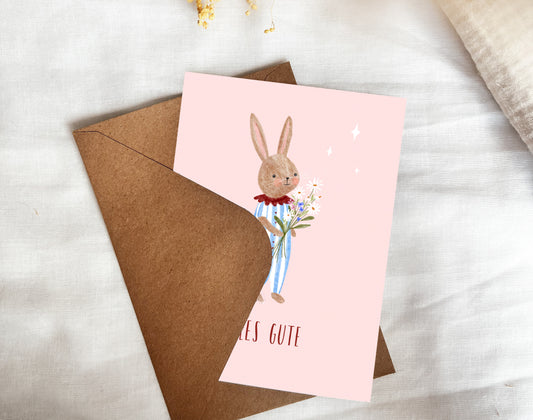 Karte Alles Gute Hase (Postkarte A6)