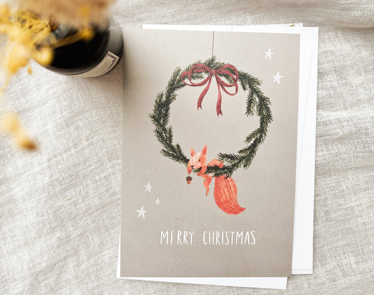 Weihnachtskarten Set / 4er Kartenset