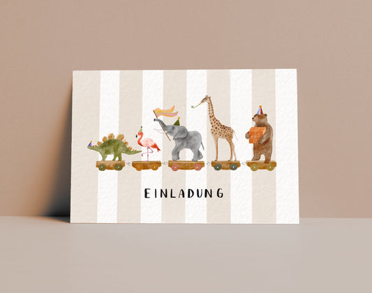 Einladung Kindergeburtstag (Postkarte A6)
