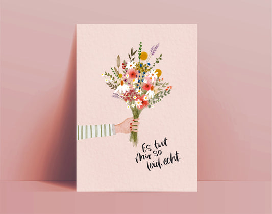 Karte Entschuldigung Es tut mir leid (Postkarte A6)