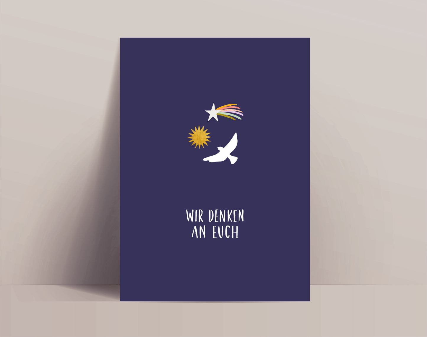 Trauerkarte Wir denken an euch (Postkarte A6)