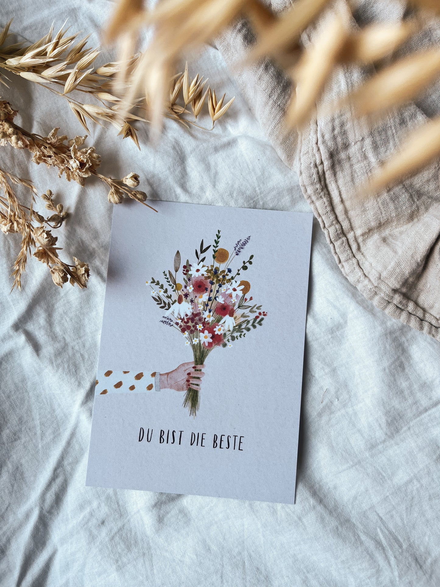 Karte Muttertag Du bist die Beste (Postkarte A6)