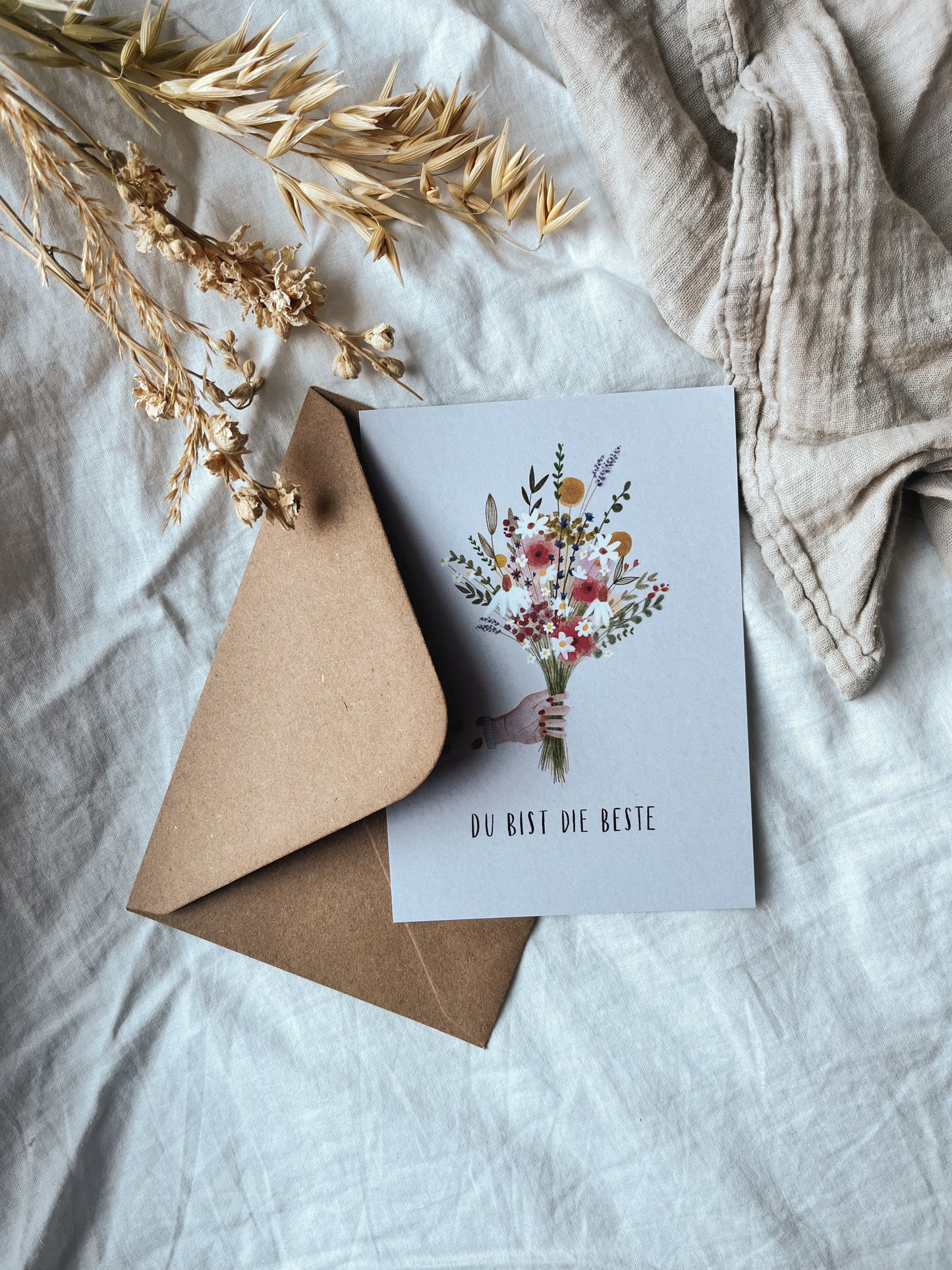 Karte Muttertag Du bist die Beste (Postkarte A6)