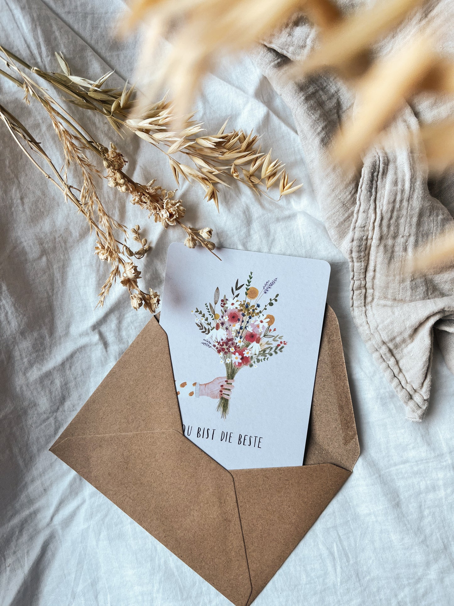 Karte Muttertag Du bist die Beste (Postkarte A6)
