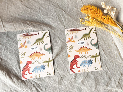 Karte Geburtstag Dinosaurier Hurra (Postkarte A6)