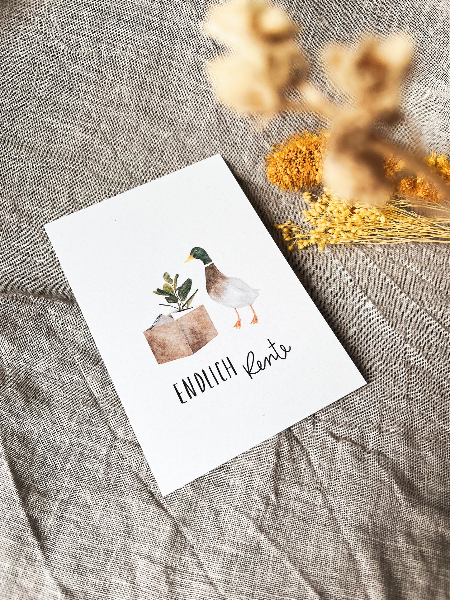Karte Ruhestand Endlich Rente (Postkarte A6)