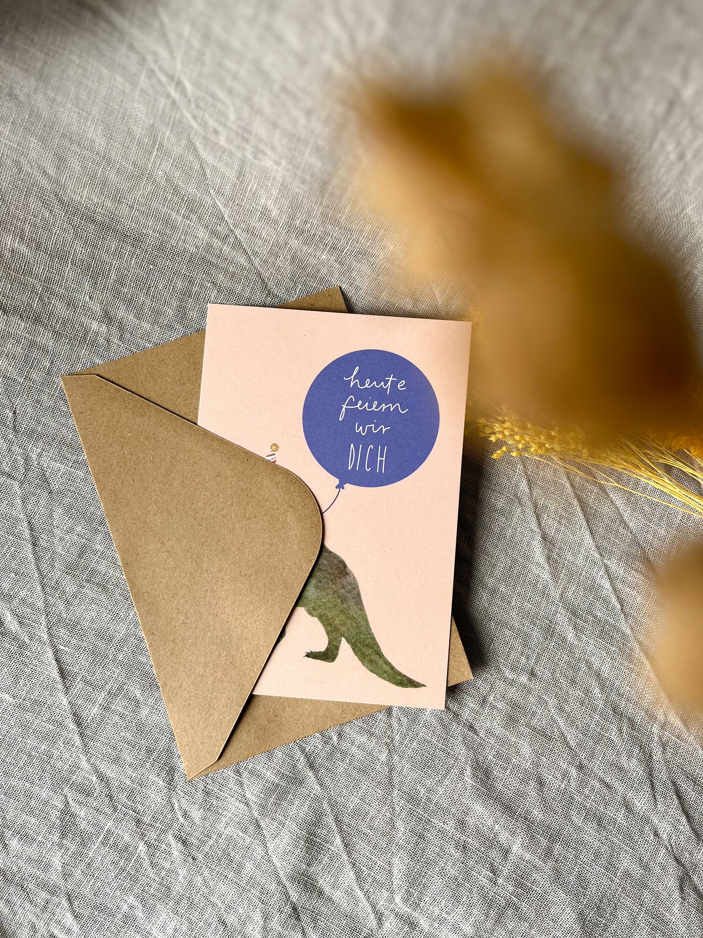 Geburtstagskarte Heute feiern wir dich (Postkarte A6)