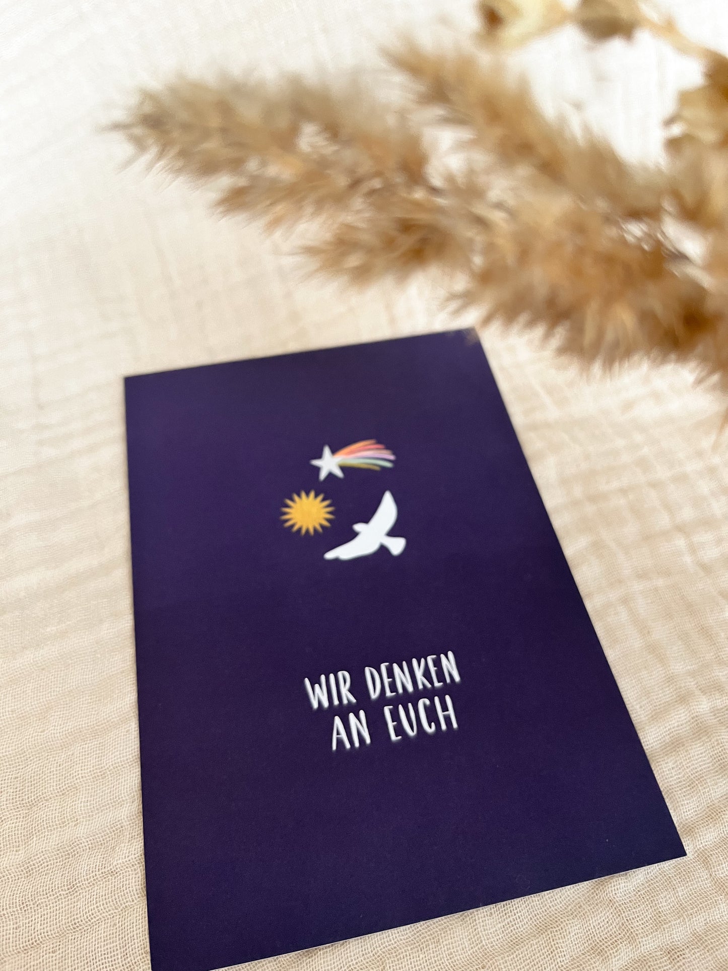 Trauerkarte Wir denken an euch (Postkarte A6)