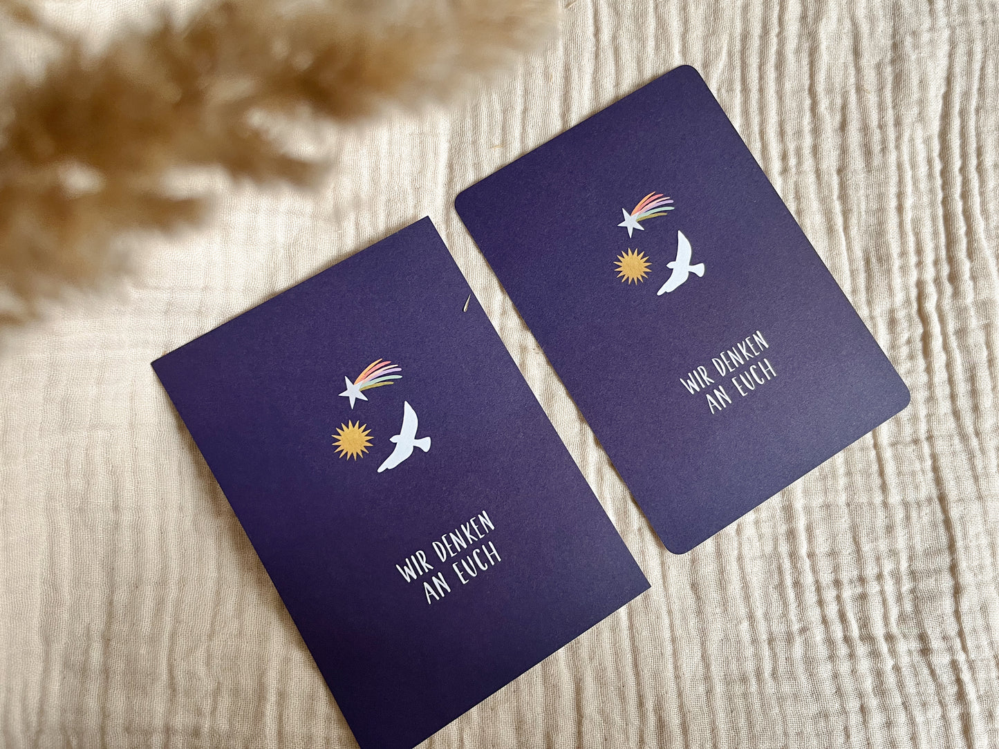 Trauerkarte Wir denken an euch (Postkarte A6)
