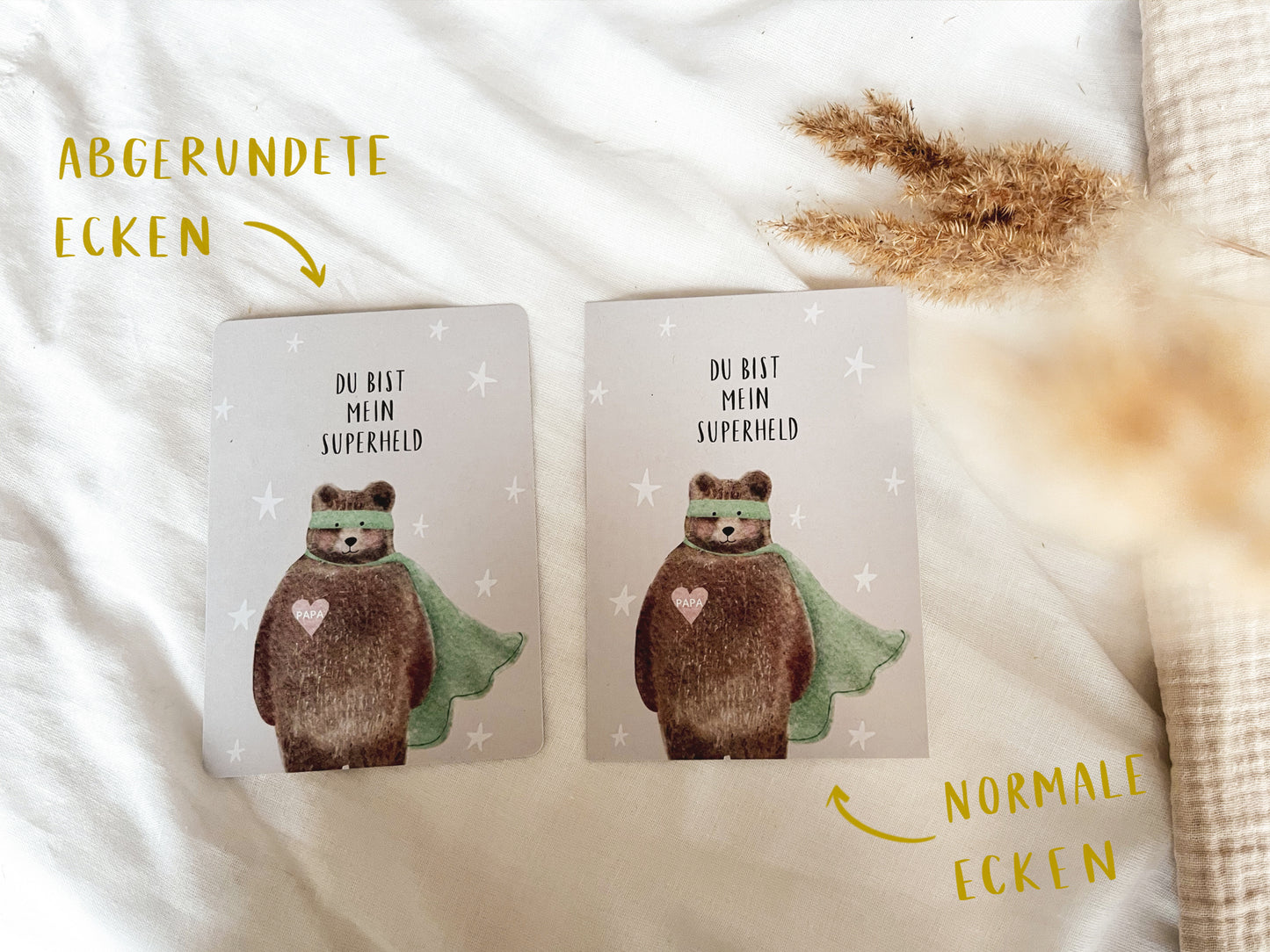 Karte Vatertag Papa Du bist mein Superheld (Postkarte A6)