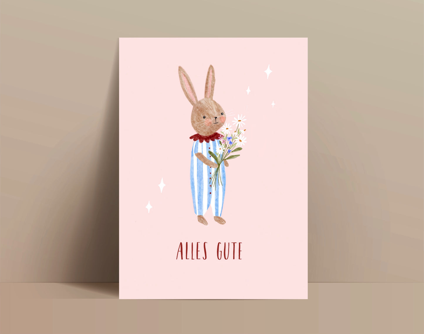 Karte Alles Gute Hase (Postkarte A6)