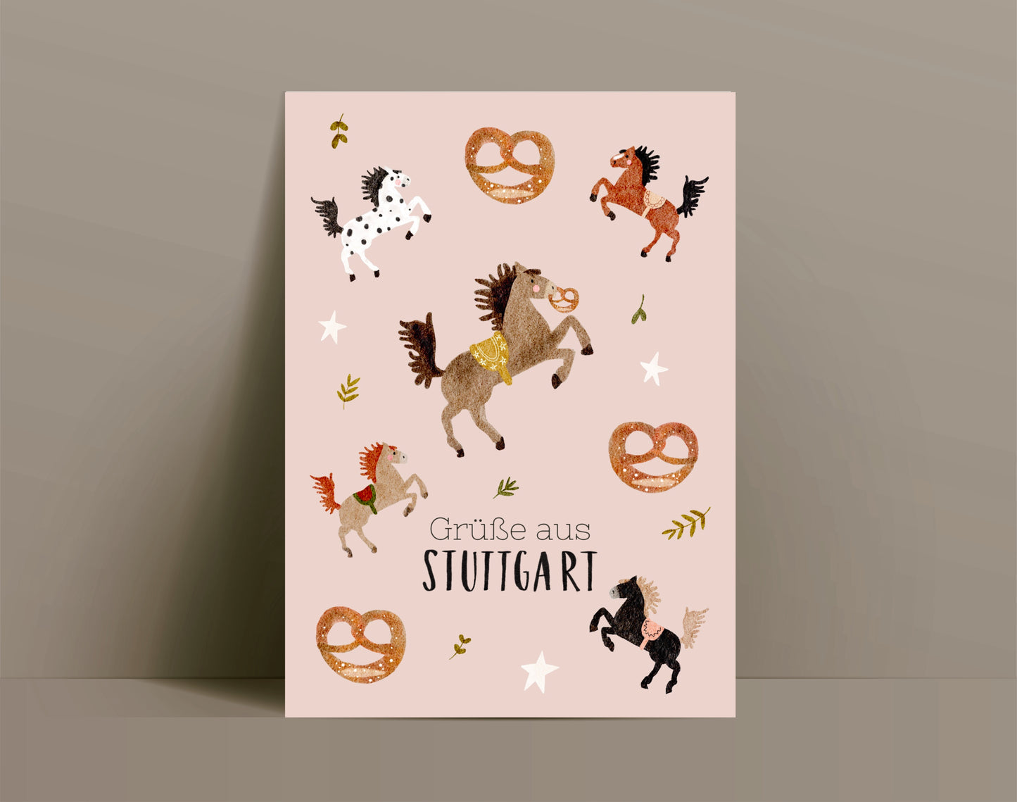 Karte Grüße aus Stuttgart (Postkarte A6)