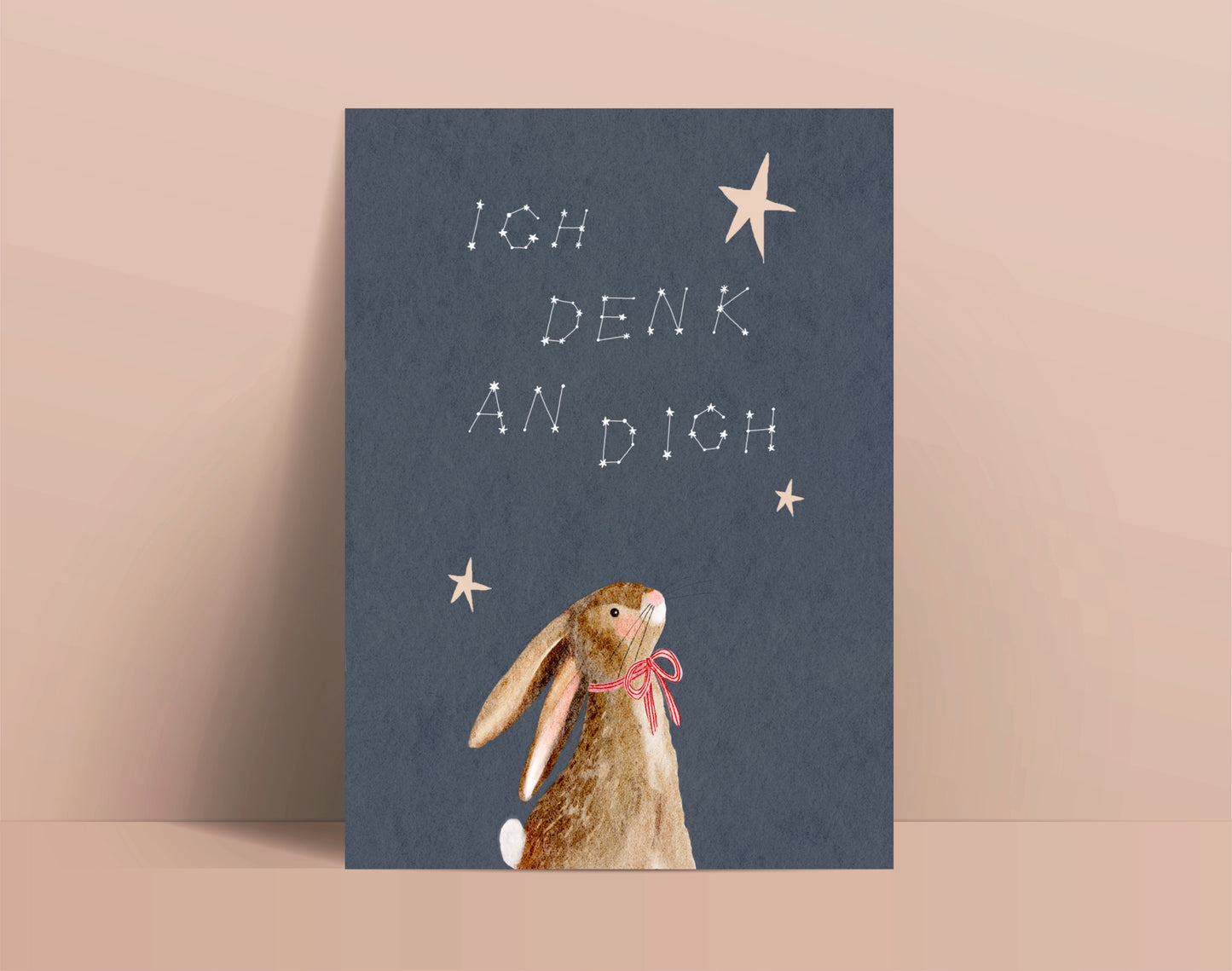 Karte "Ich denk an dich" (Postkarte A6)