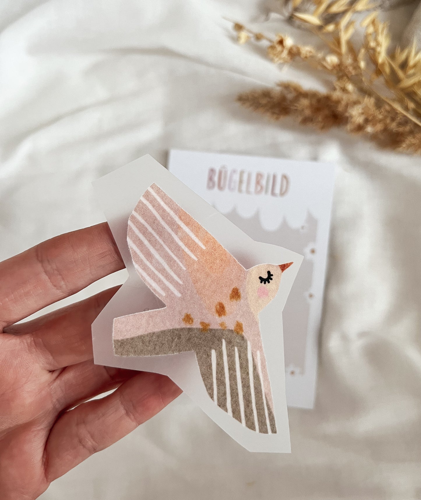 Bügelbild Schwalbe – Vogel Patch zum Aufbügeln