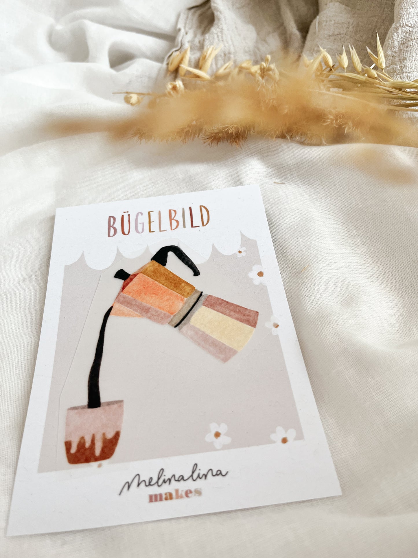 Bügelbild Kaffeekanne – Espresso Patch zum Aufbügeln