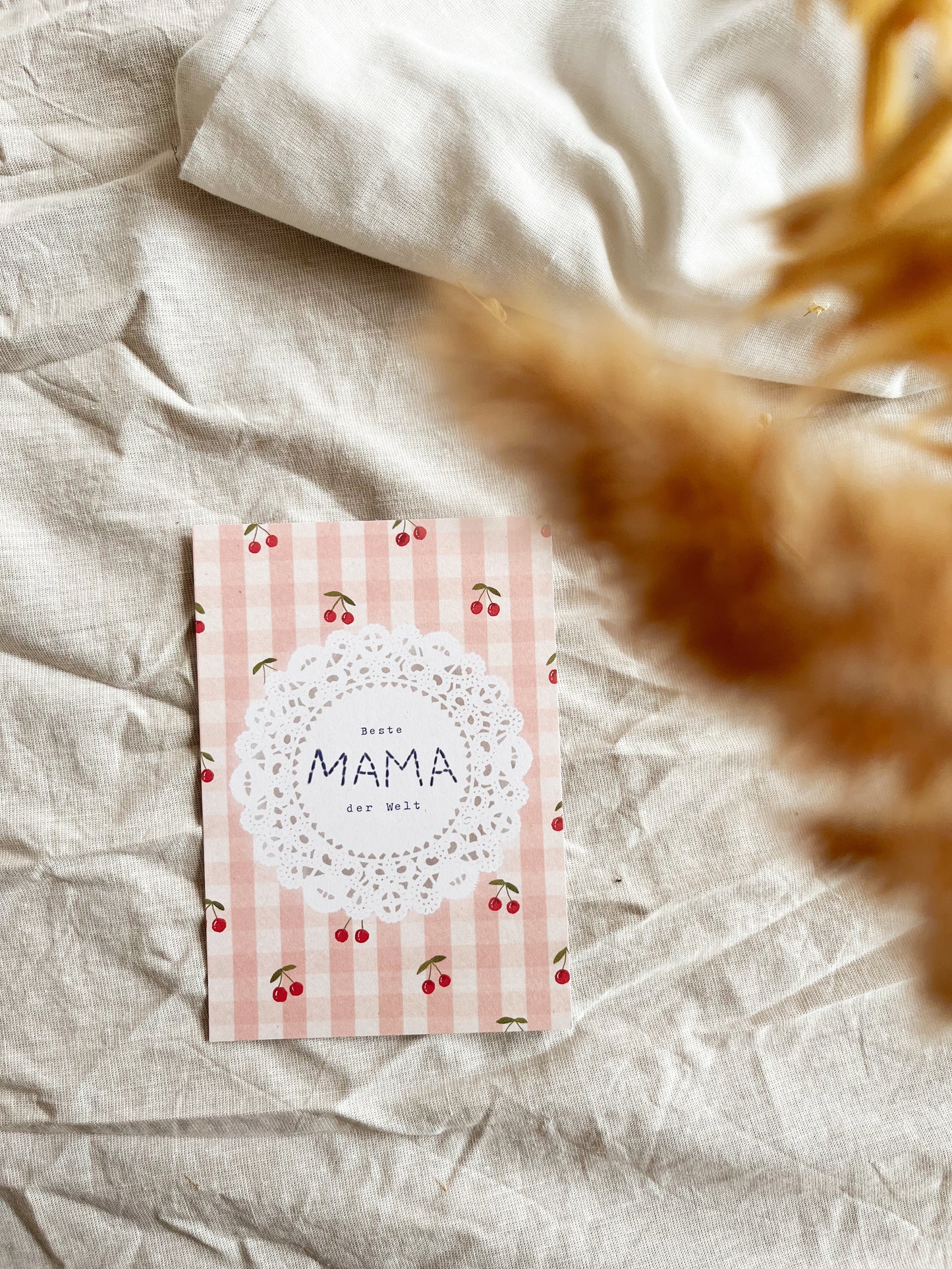 Karte zum Muttertag Beste Mama der Welt (Postkarte A6)