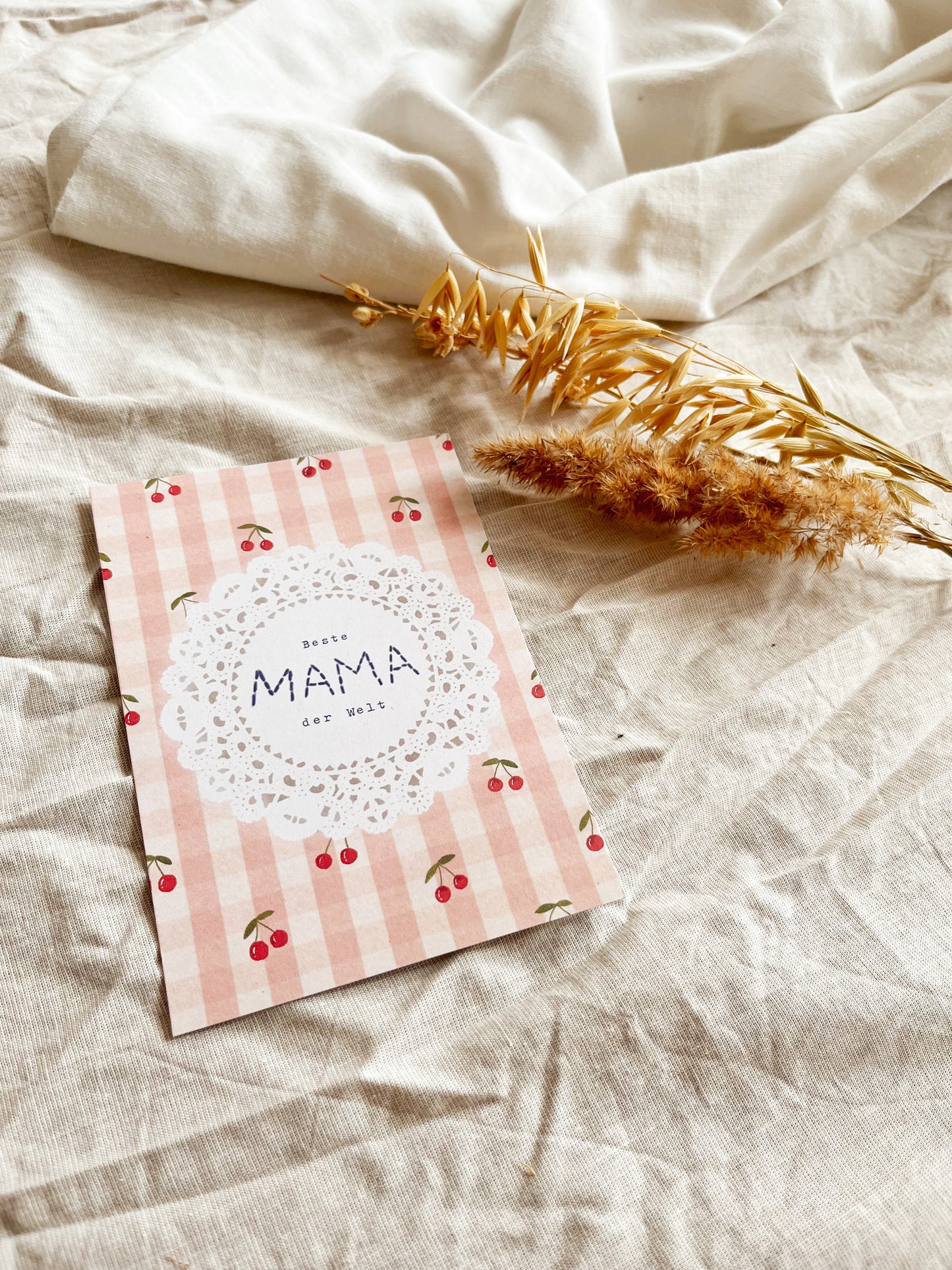 Karte zum Muttertag Beste Mama der Welt (Postkarte A6)