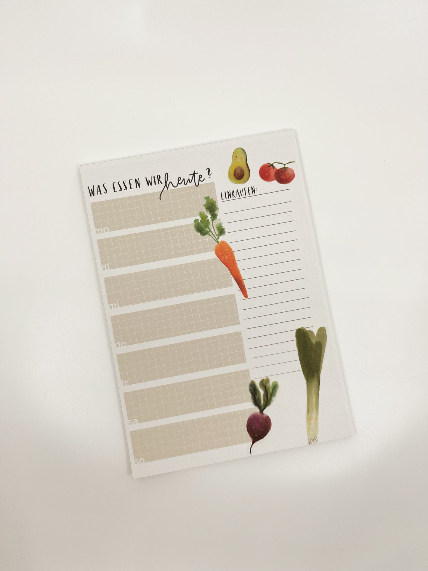 Wochenplan Essensplan A5