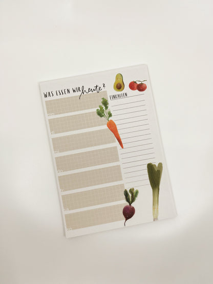 Wochenplan Essensplan A5