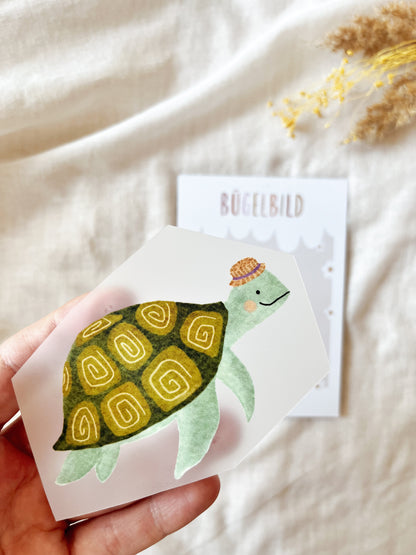 Bügelbild Schildkröte Bügelpatch zum Aufbügeln