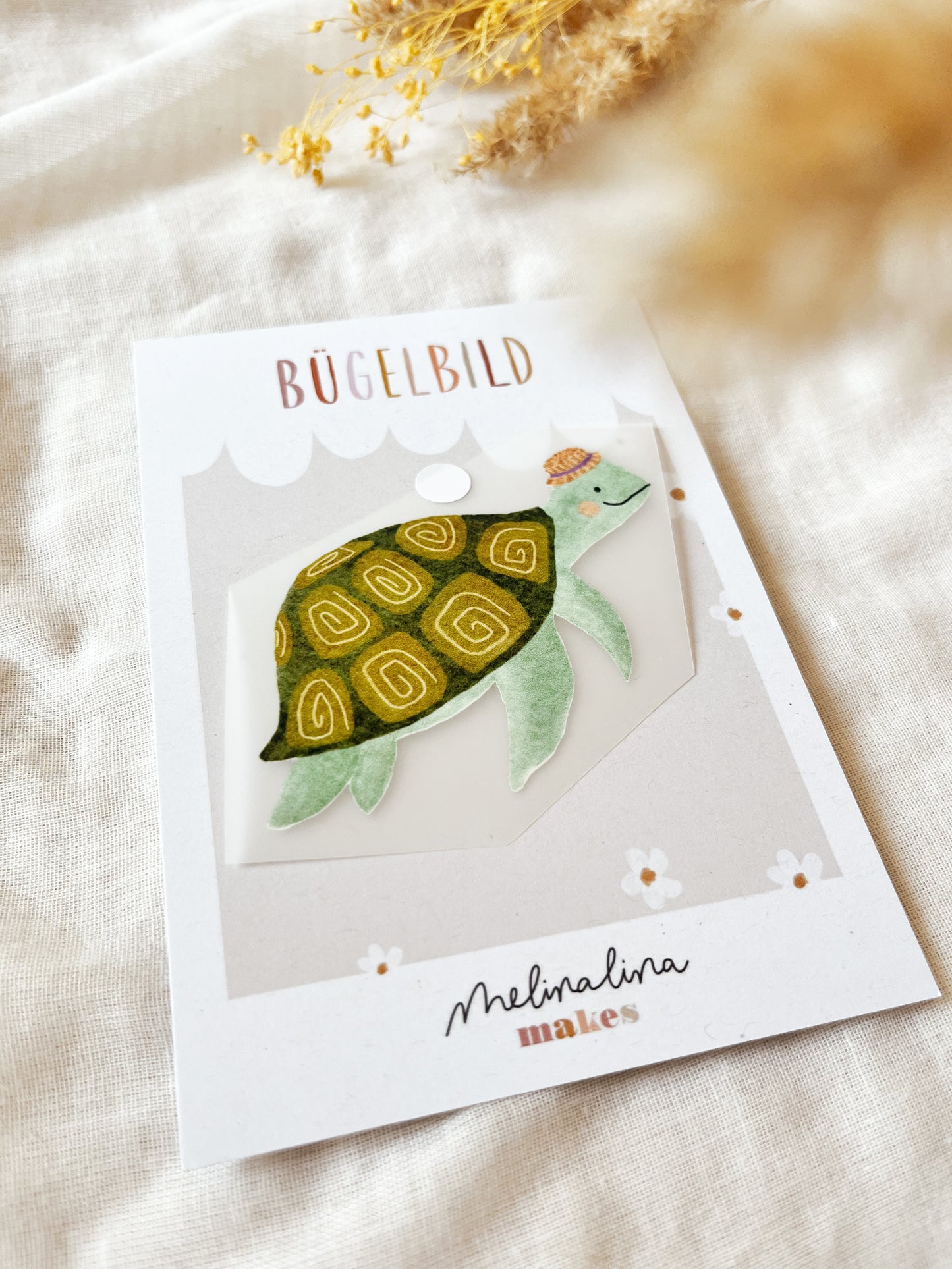 Bügelbild Schildkröte Bügelpatch zum Aufbügeln