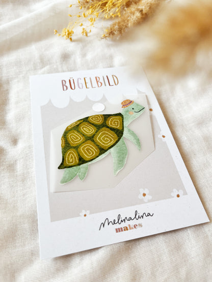 Bügelbild Schildkröte Bügelpatch zum Aufbügeln
