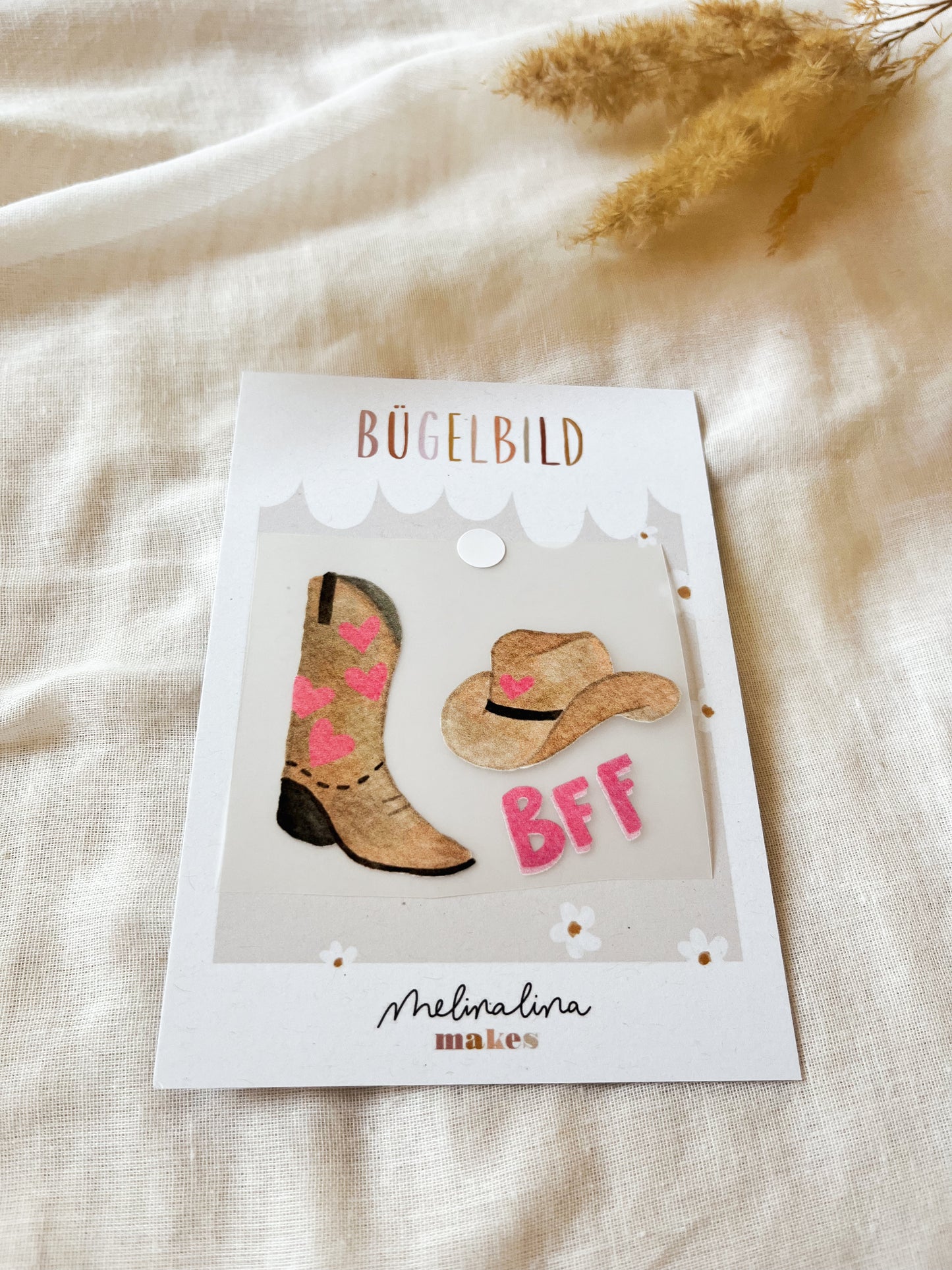 Bügelbild Cowboystiefel – Bügelpatch Swifties & beste Freundinnen