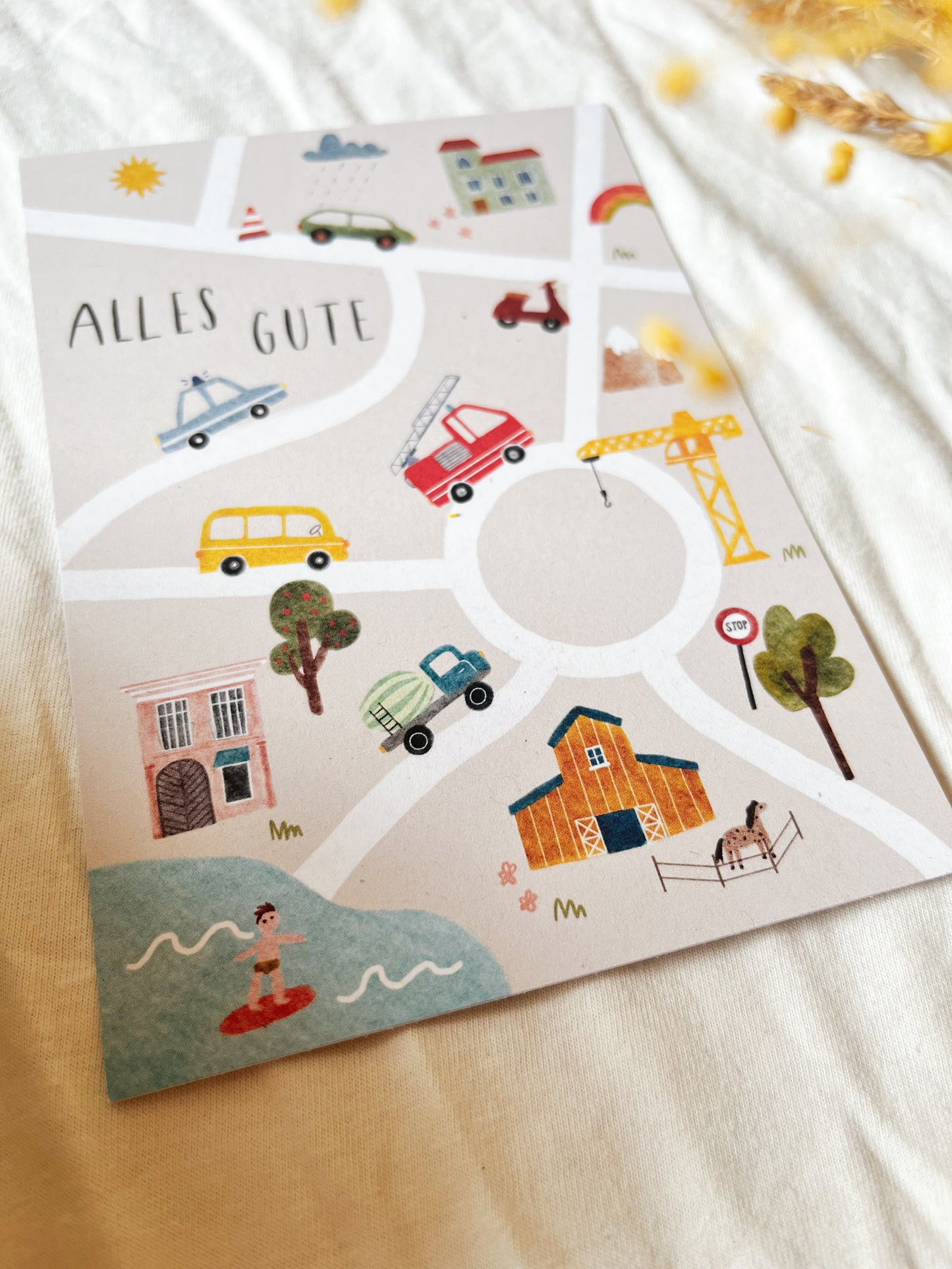 Karte Geburtstag Baustelle (Postkarte A6)