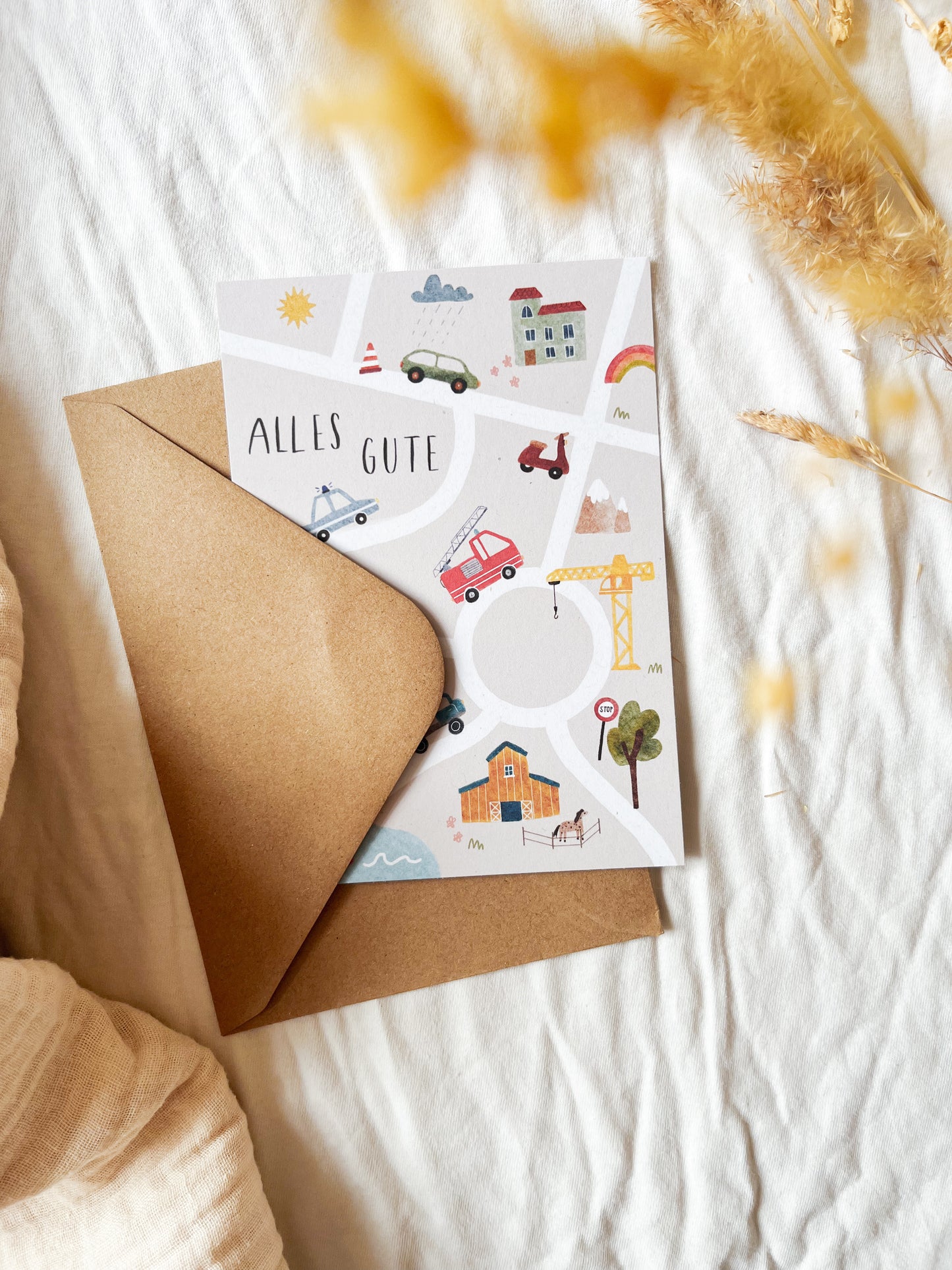 Karte Geburtstag Baustelle (Postkarte A6)