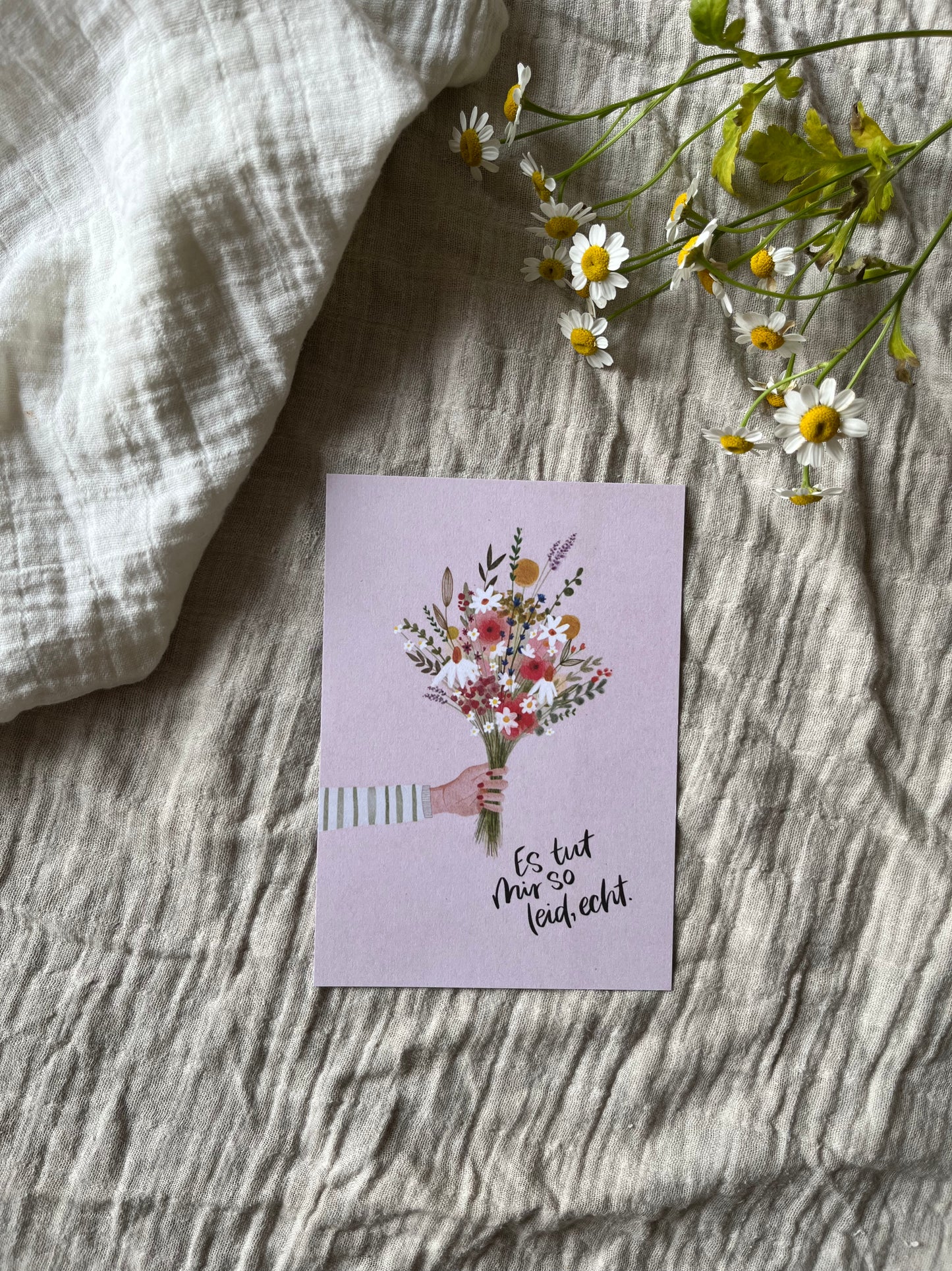 Karte Entschuldigung Es tut mir leid (Postkarte A6)