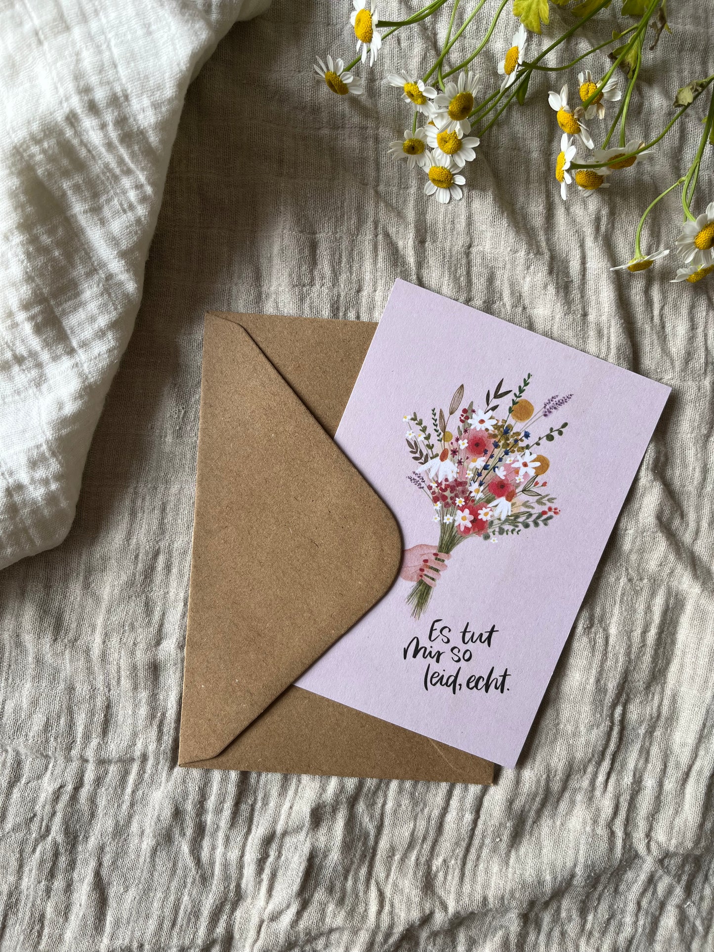 Karte Entschuldigung Es tut mir leid (Postkarte A6)