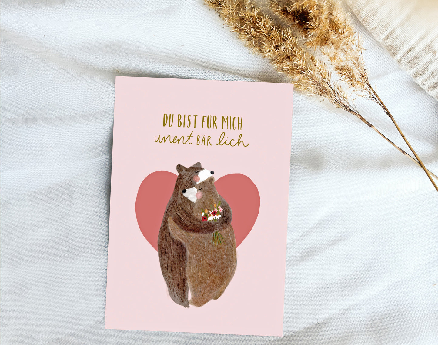 Karte Valentinstag Bären Liebe Freundschaft (Postkarte A6)