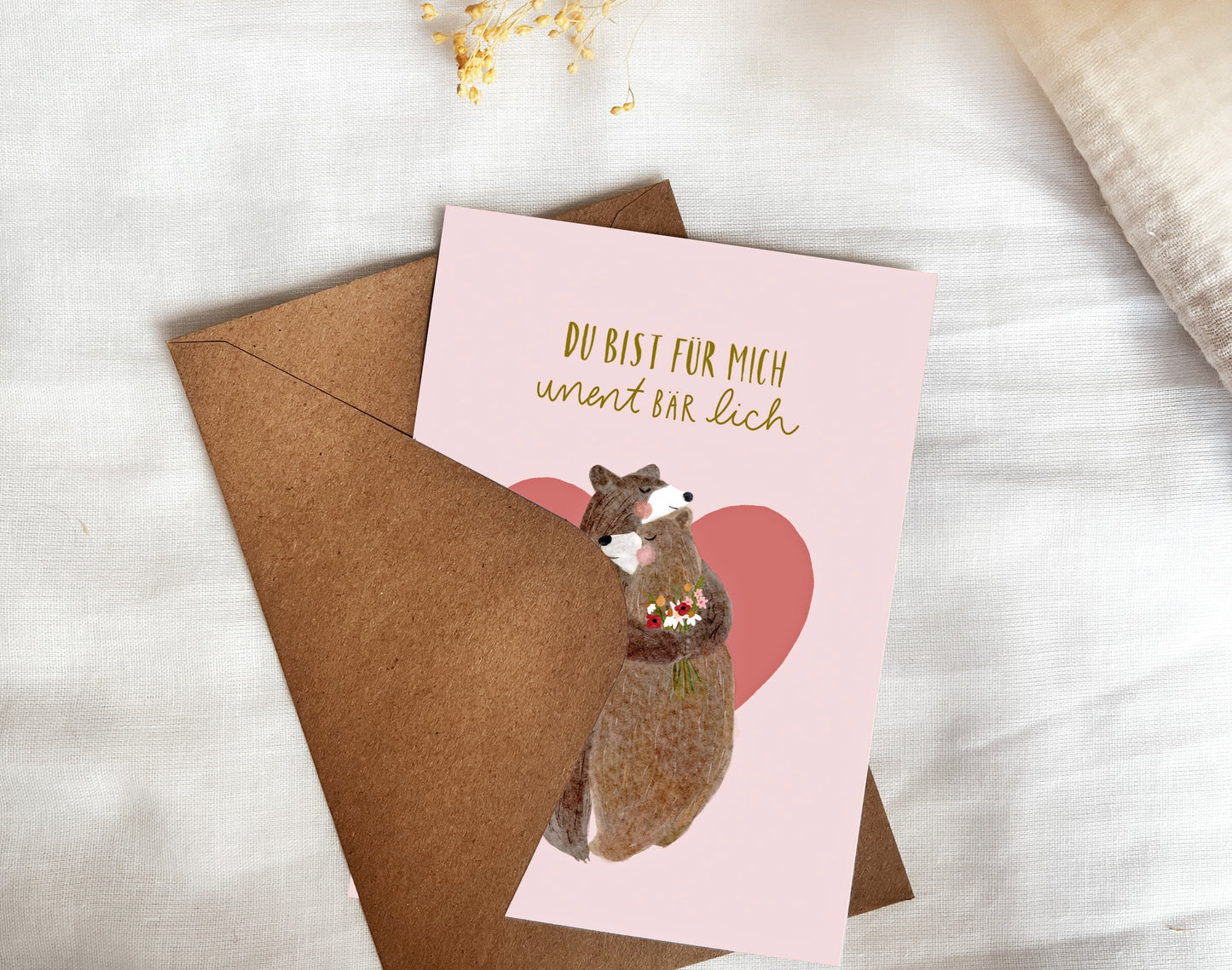 Karte Valentinstag Bären Liebe Freundschaft (Postkarte A6)