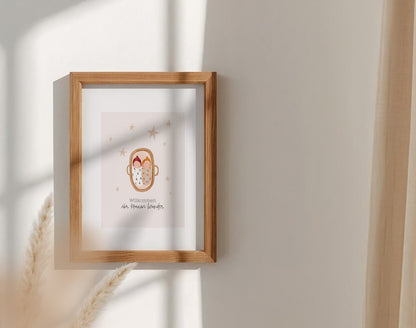 Karte Geburt Zwillinge Moseskorb (Postkarte A6)
