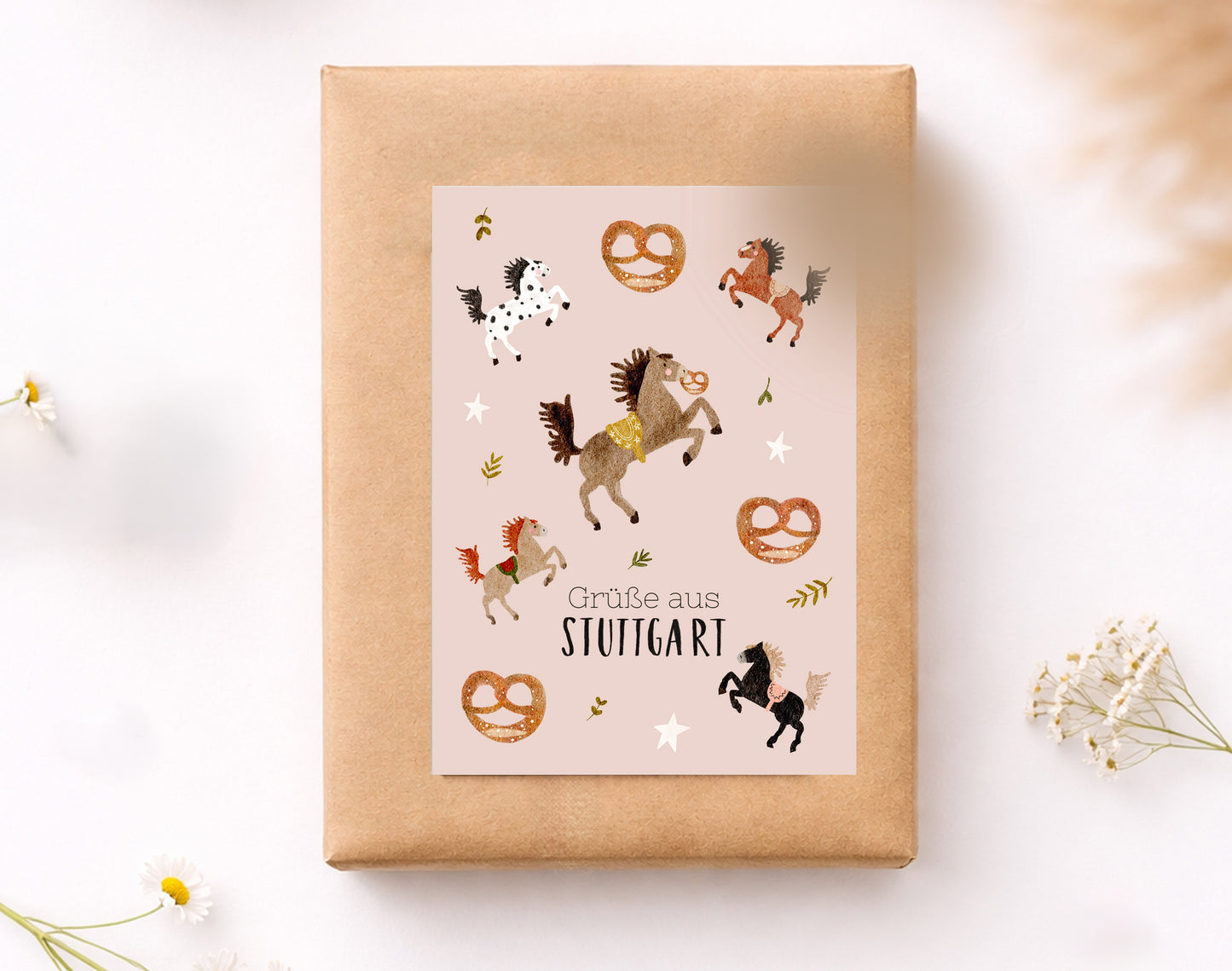 Karte Grüße aus Stuttgart (Postkarte A6)