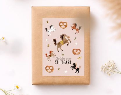 Karte Grüße aus Stuttgart (Postkarte A6)