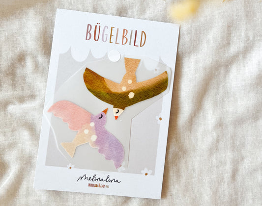 Bügelbild Lovebirds – Freundschafts-Patch zum Aufbügeln