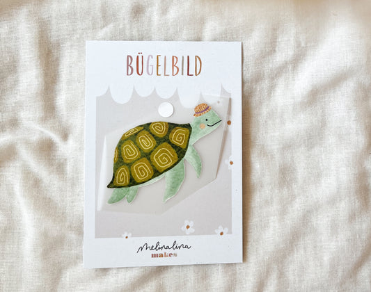 Bügelbild Schildkröte Bügelpatch zum Aufbügeln