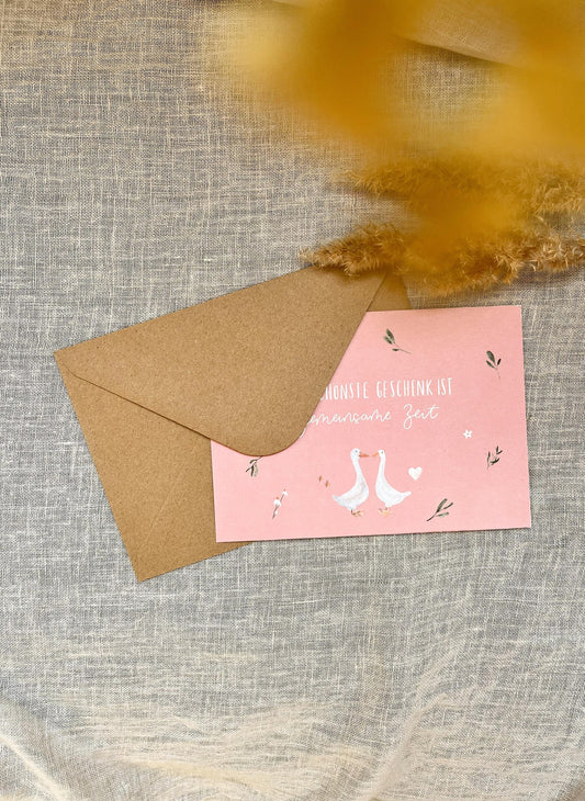 Karte für Gemeinsame Zeit – Gutschein zum Geburtstag (Postkarte A6)