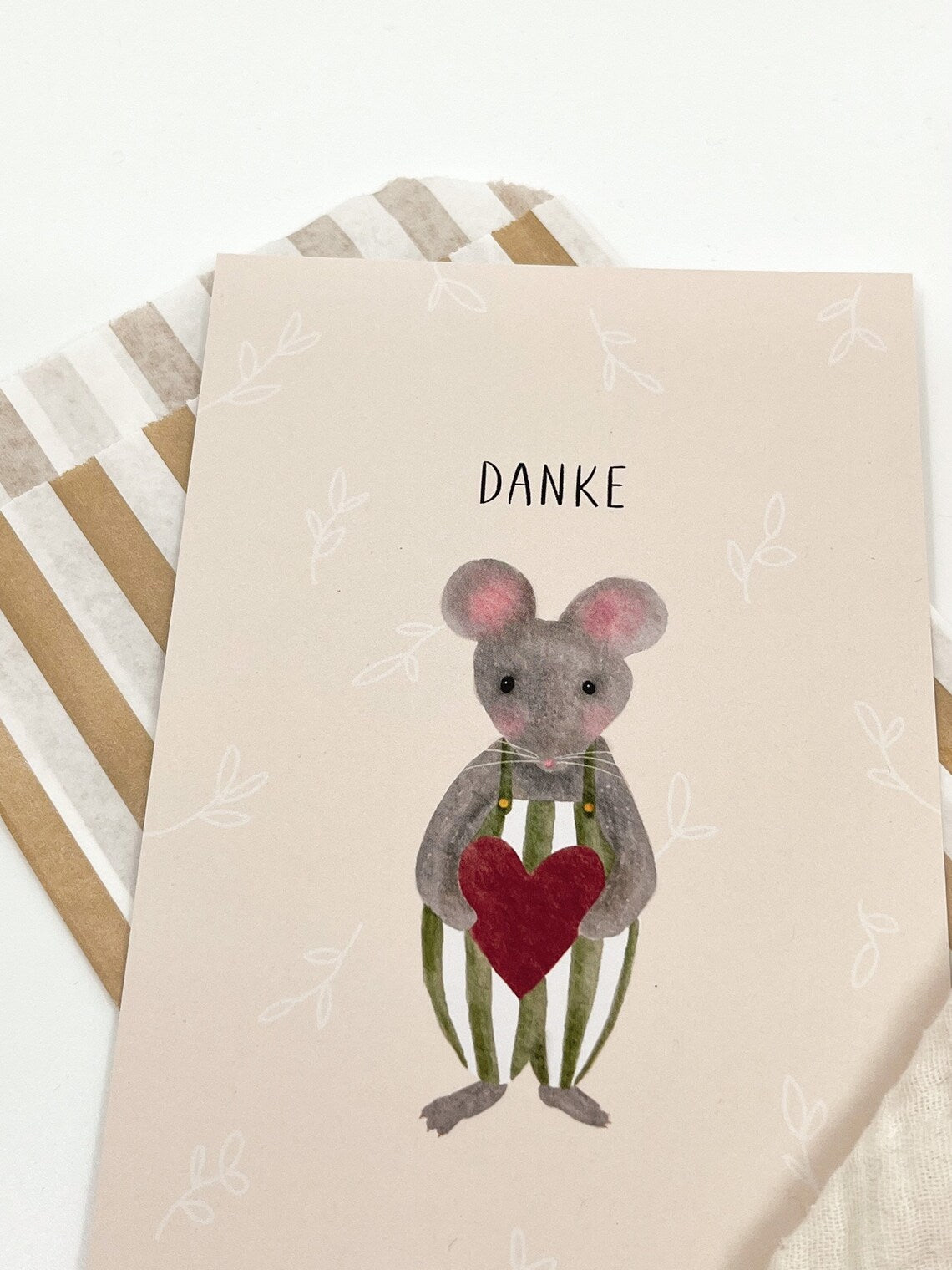 Karte Danke Maus (Postkarte A6)