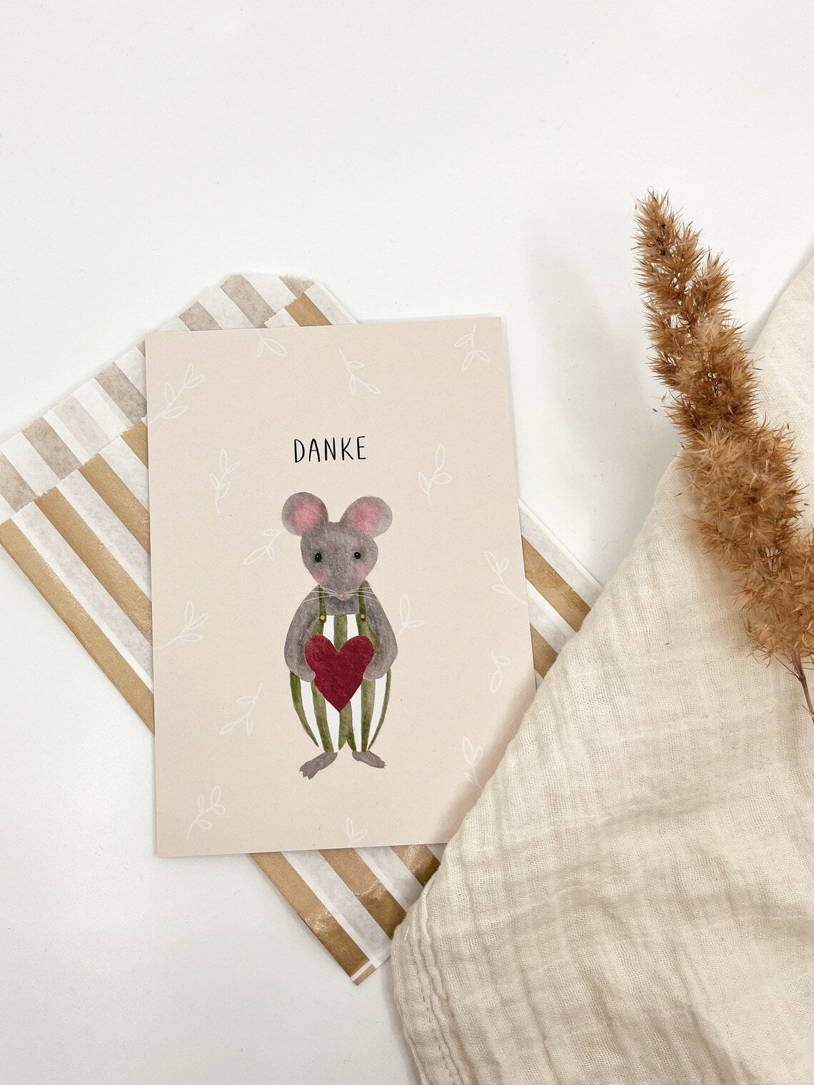 Karte Danke Maus (Postkarte A6)