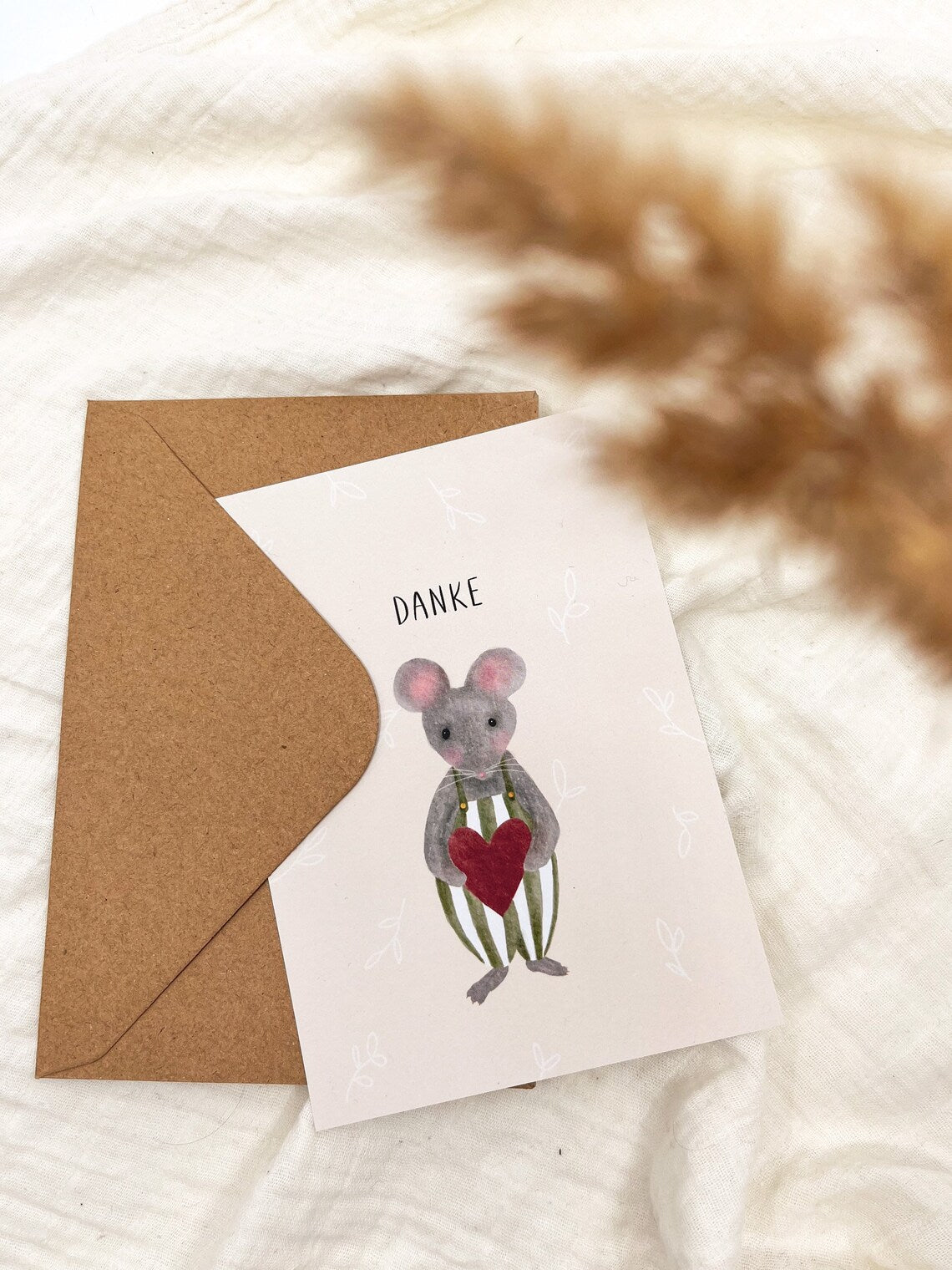 Karte Danke Maus (Postkarte A6)