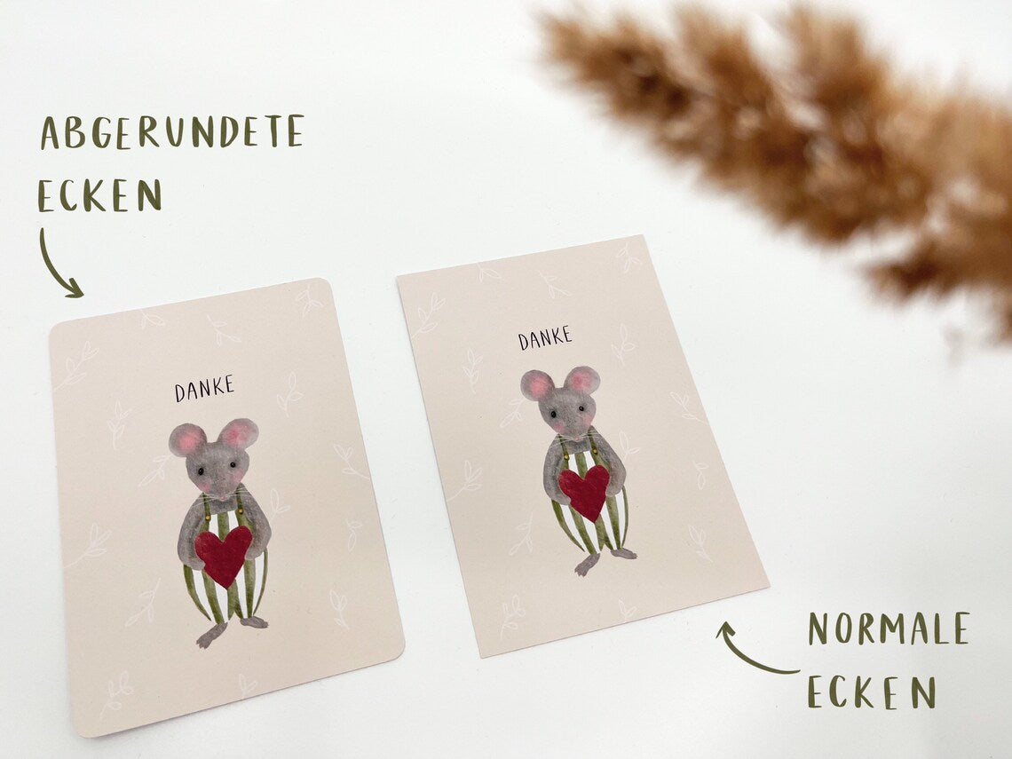 Karte Danke Maus (Postkarte A6)
