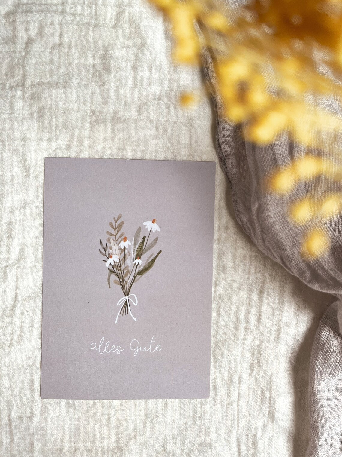 Karte Geburtstag Alles Gute Blumenstrauß (Postkarte A6)