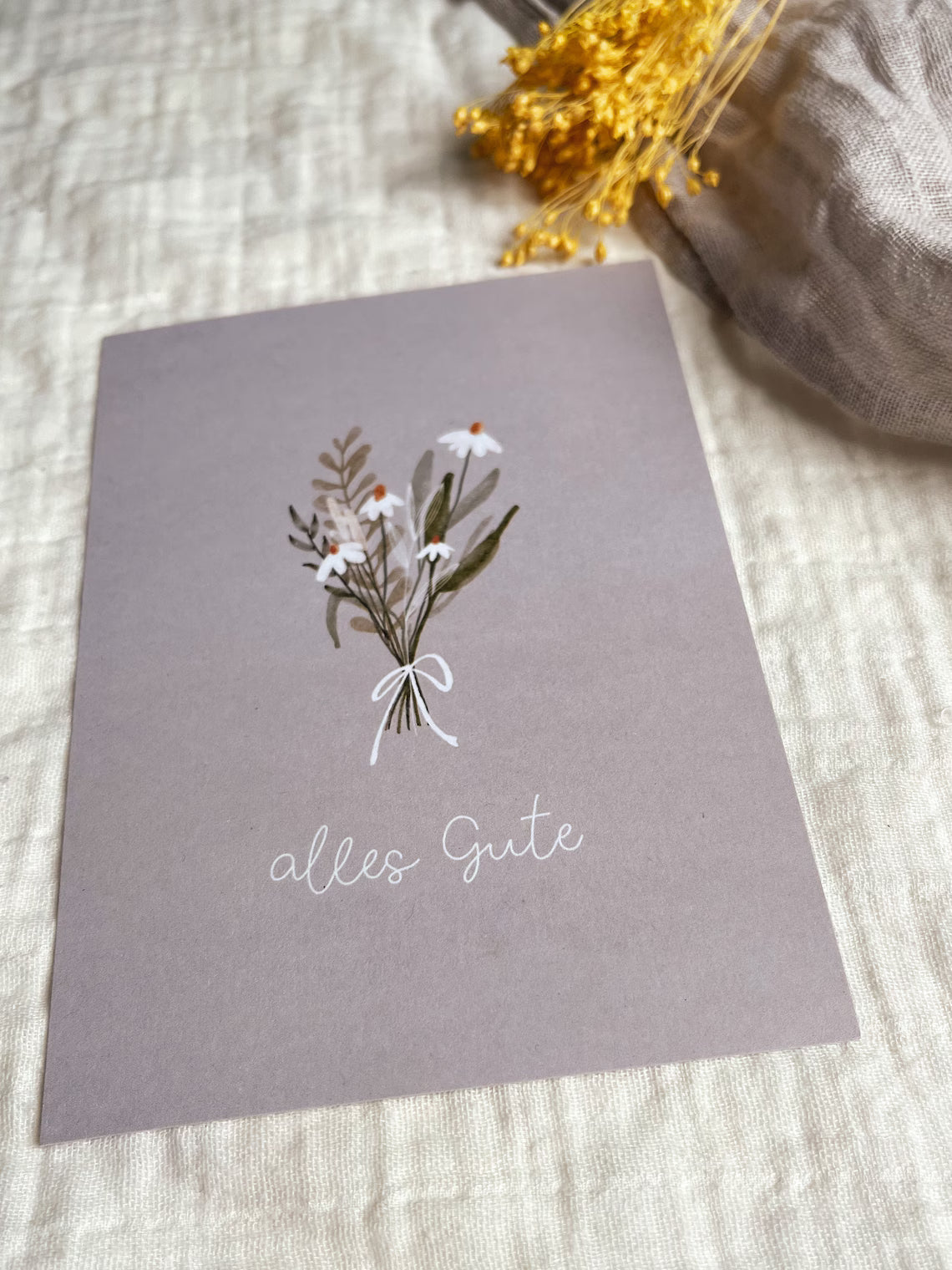 Karte Geburtstag Alles Gute Blumenstrauß (Postkarte A6)